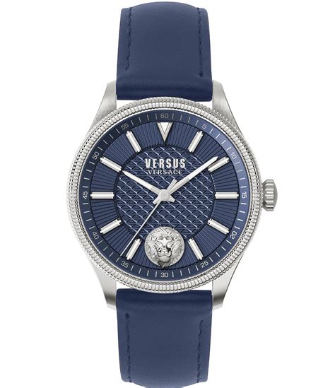 versace versus watch women's navy blue